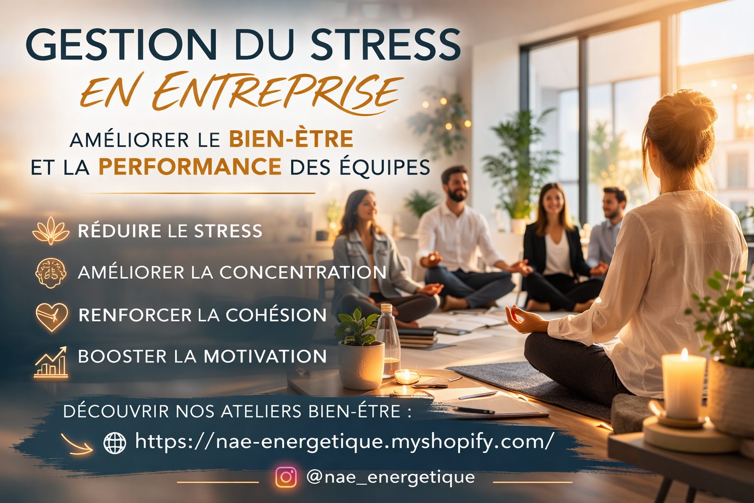 Gestion du stress en entreprise : améliorer le bien-être des équipes grâce aux pratiques énergétiques